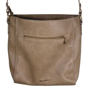Montana West Select Tan Purse Handbag Pebbled Faux Leather Shoulder Hobo Western